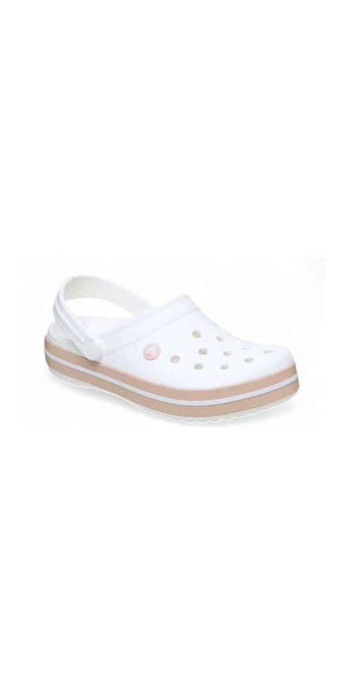 Crocs Sandale Crocband Clog weiss/carmel Damen günstig online kaufen