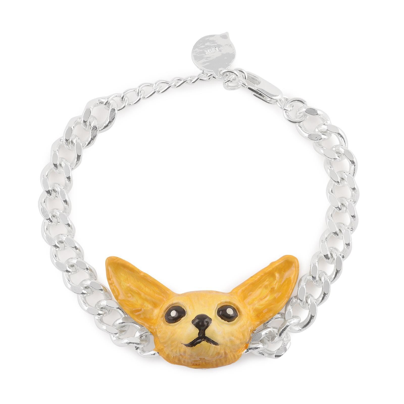 Silberarmband Fennek Fuchs Armband Silber plattiert