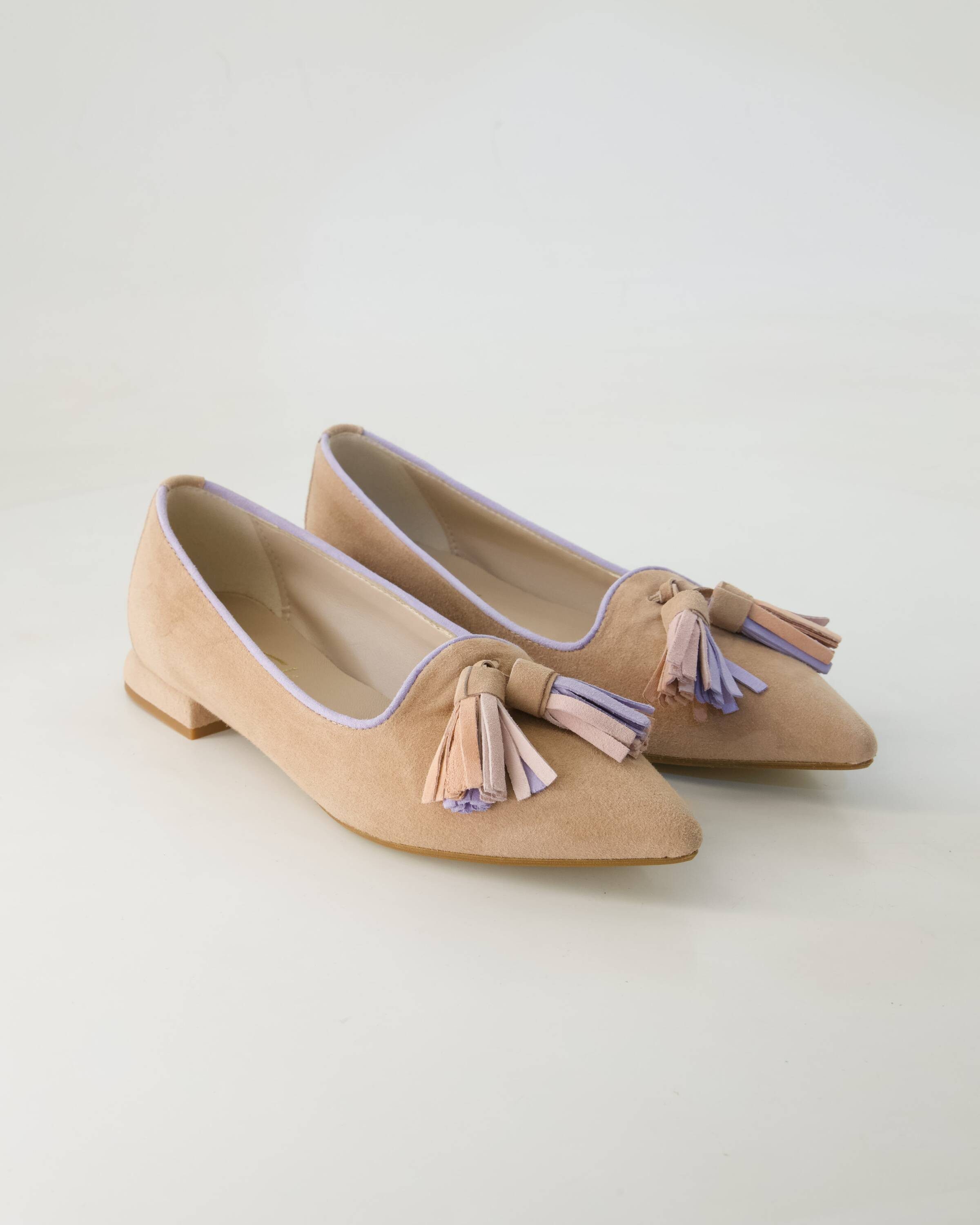 Terry Bianca Ballerina Obermaterial: Leder