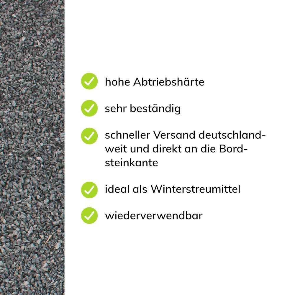 CM-Gartendesign Stein Diabas Splitt, (2/5mm, grau), 5kg