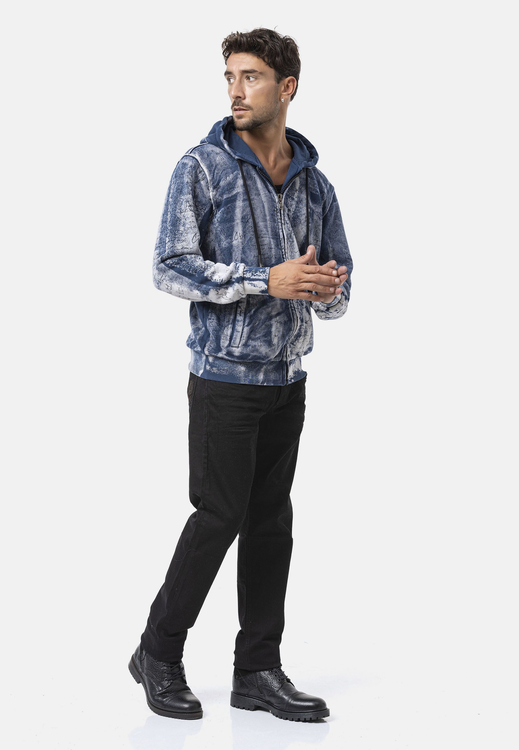 Cipo & Baxx Sweatjacke Sweatjacke (1-tlg) mit Kaputze