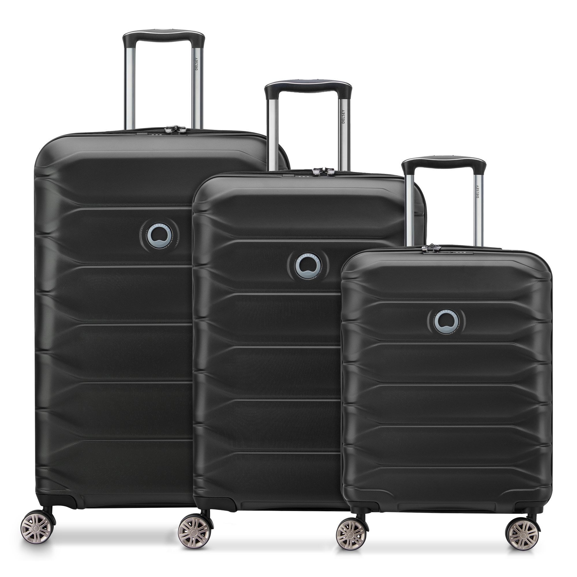 Delsey Paris Trolleyset Meteor, 4 Rollen, (3-teilig, 3 tlg), Polycarbonat günstig online kaufen