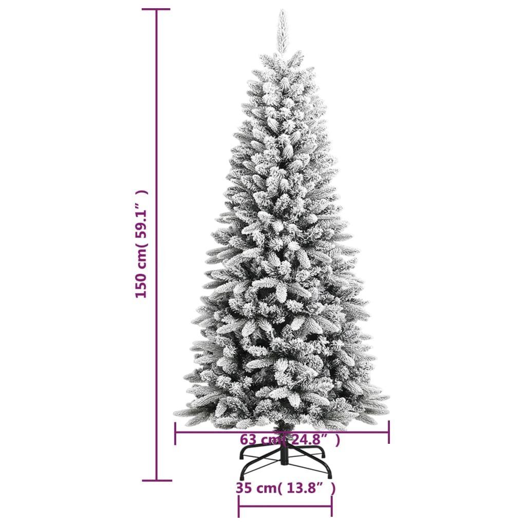Künstlicher 150 Weihnachtsbaum Künstlicher Weihnachtsbaum Beschneit vidaXL cm PVC&PE