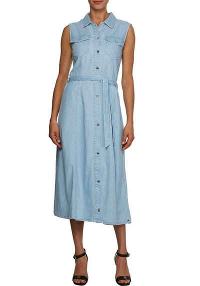 Tommy Hilfiger Jeanskleid »FIT&FLARE DRESS NS MIDI ABY« in angesagter Midilänge