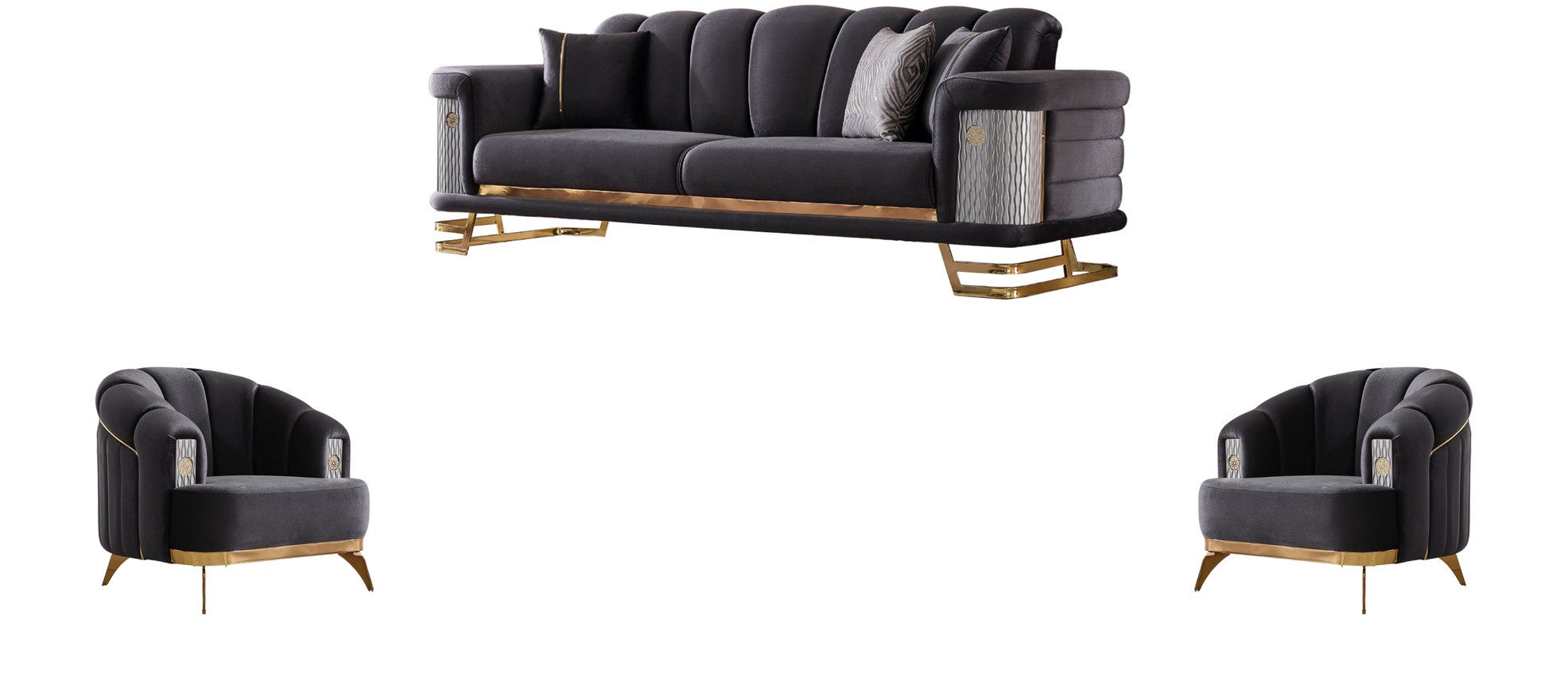 Villa Möbel Polstergarnitur Zeon, (Set, 3-tlg), günstig online kaufen