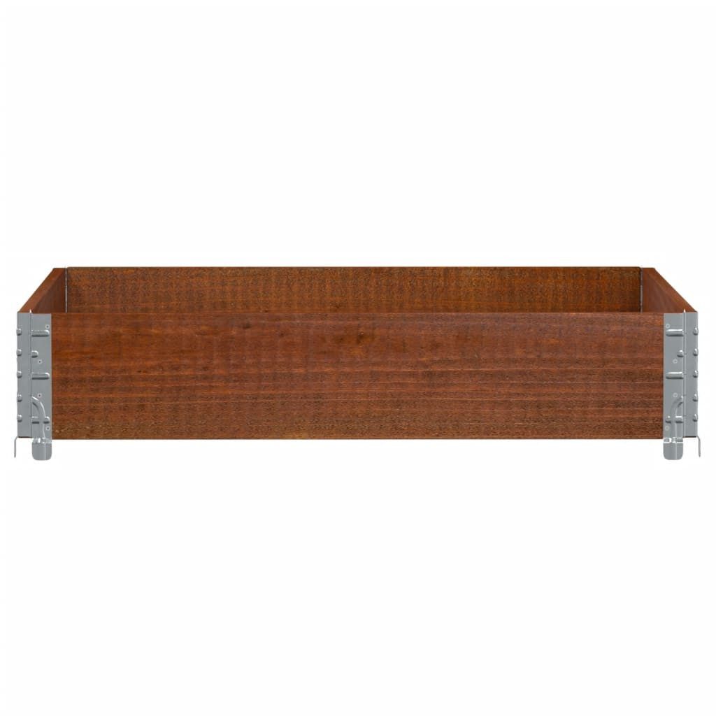 vidaXL Palettenbett Paletten-Aufsatzrahmen Braun 100x100 cm Massivholz Kiefer (1-tlg)