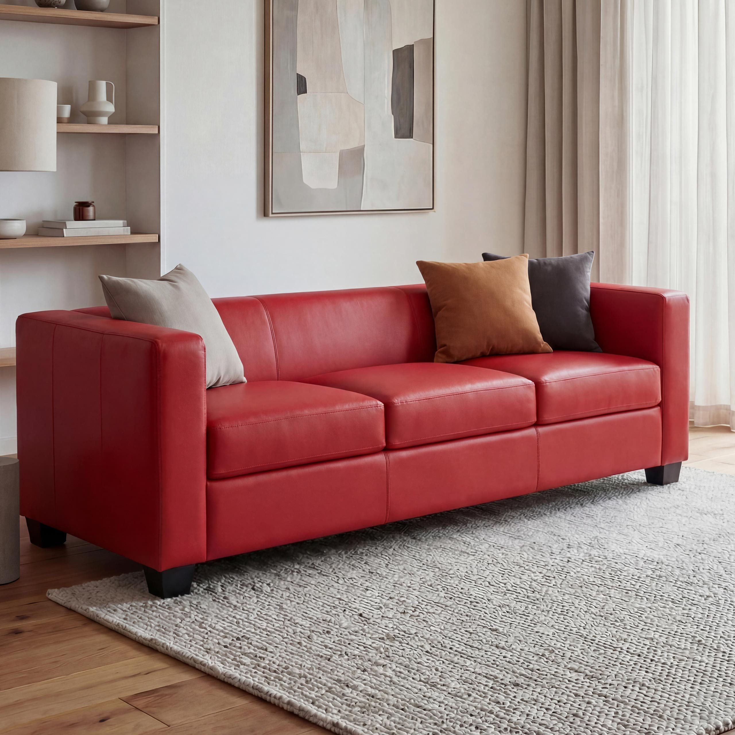 MCW 3-Sitzer Lille-S-3, Moderner Lounge-Stil, 3-Sitzer, Bequeme Polsterung