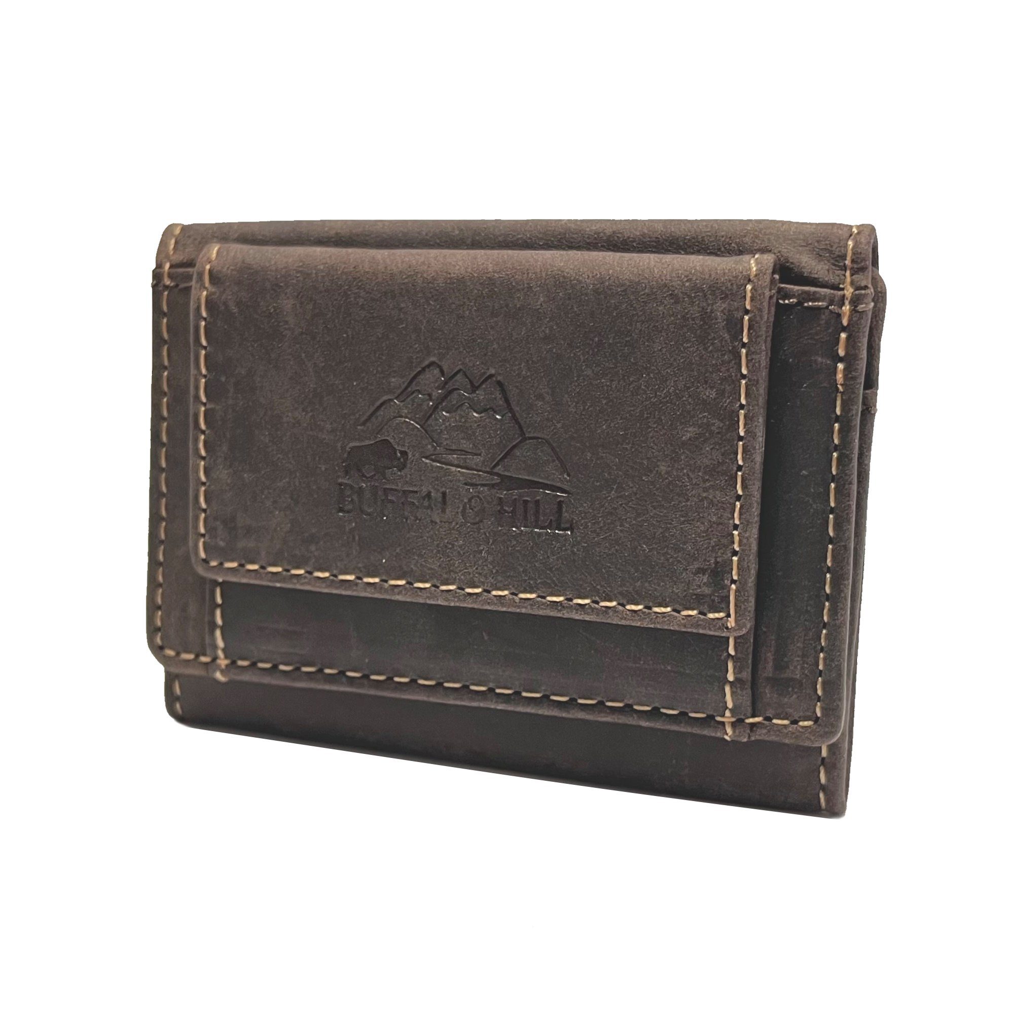 Buffalo Hill Mini Geldbörse,Büffelleder Portemonnaie >7 günstig online kaufen