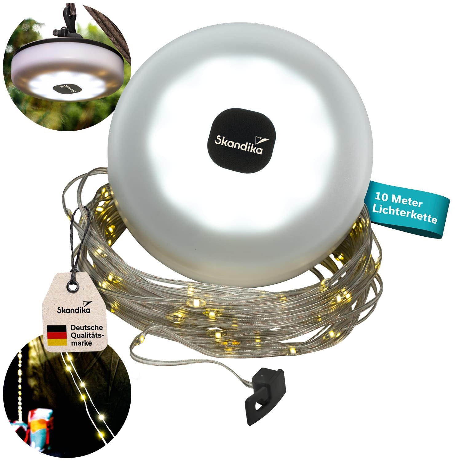 LED Gartenleuchte Campinglampe Glittra