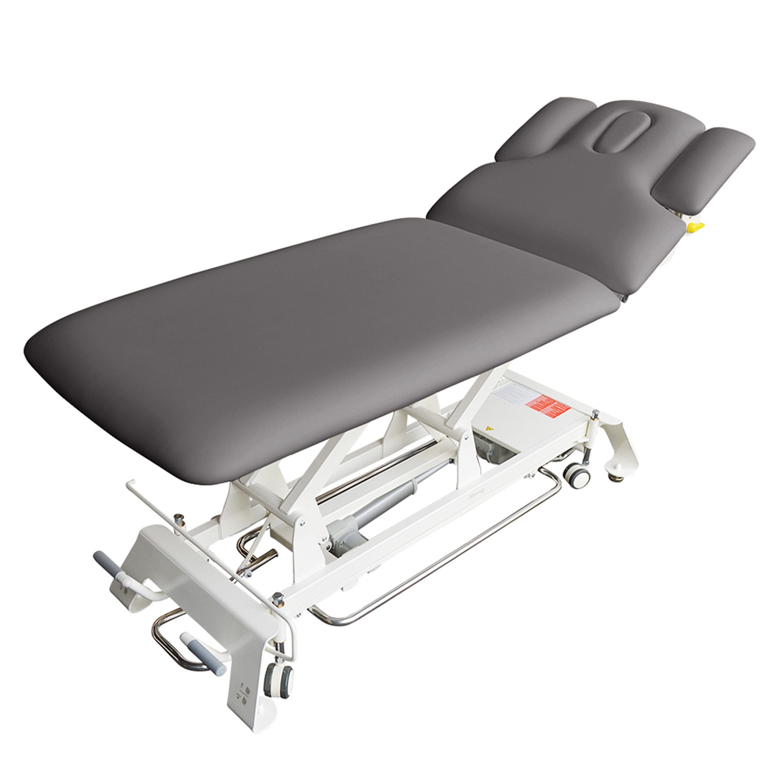 PROMAFIT Massageliege Therapieliege elektrische Behandlungsliege "Houston" (Massageliege mit Zubehör:, 1-St., Rundumschaltung Armablagen Papierrollenhalter verst. Kopf-/Rückenteil), 2 Zonen Behandlungsliege / Höhenverstellung von ca. 50 cm bis 95,5 cm