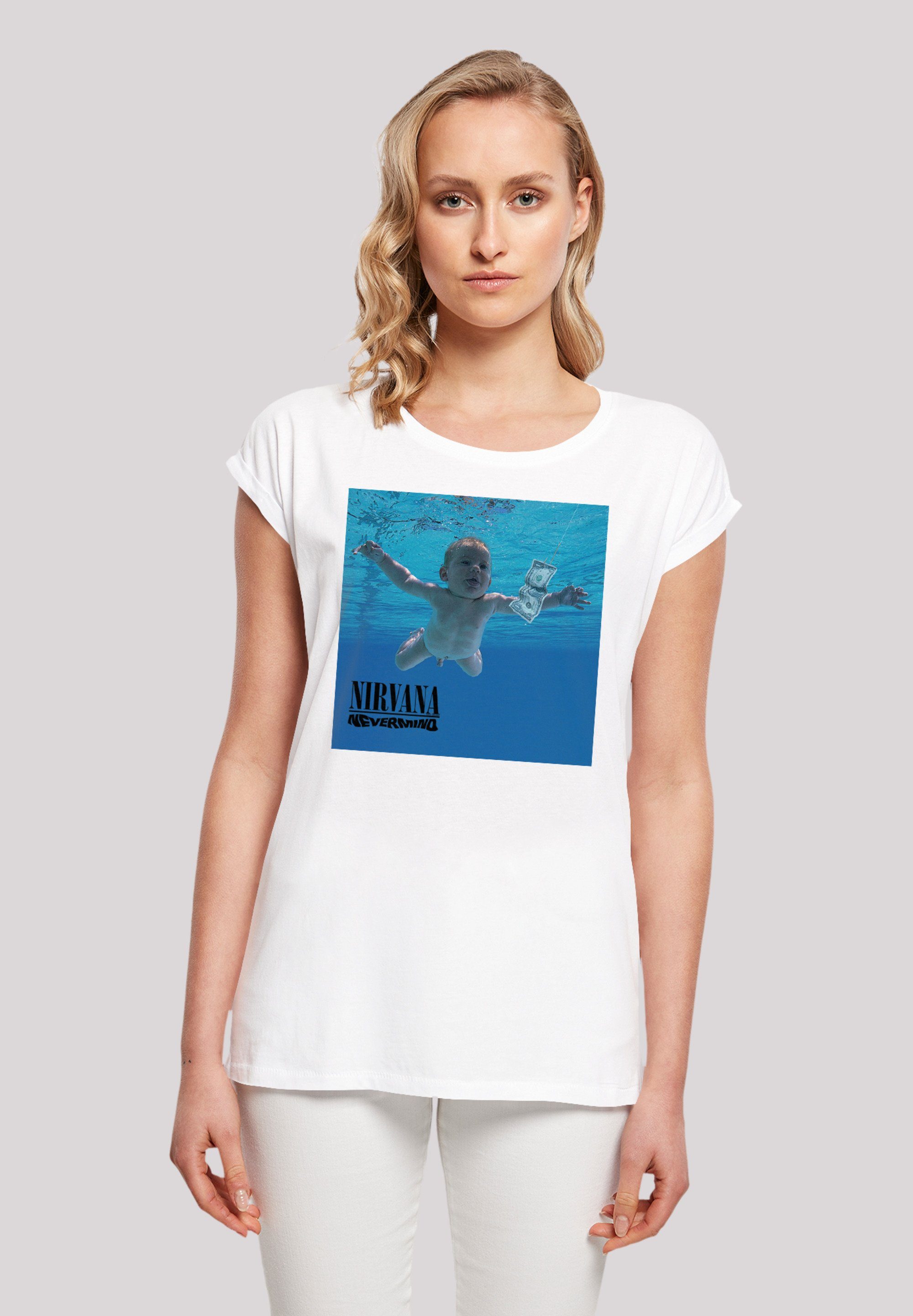 F4NT4STIC T-Shirt Nirvana Rock Band Nevermind Album Premium Qualität, Sehr  weicher Baumwollstoff mit hohem Tragekomfort