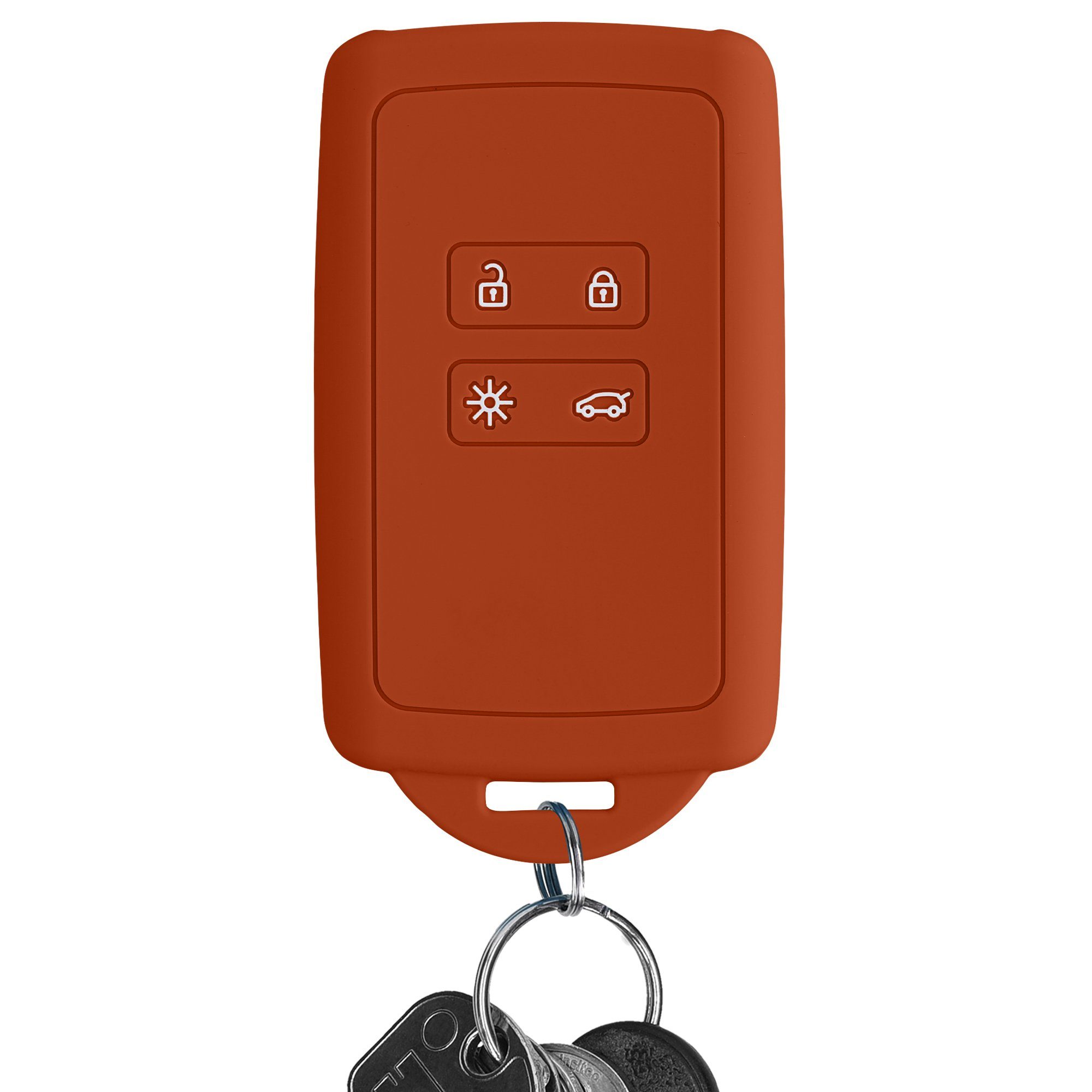 Schutzhülle Schlüsselhülle Hülle für kwmobile Schlüsseltasche Renault, Silikon Autoschlüssel