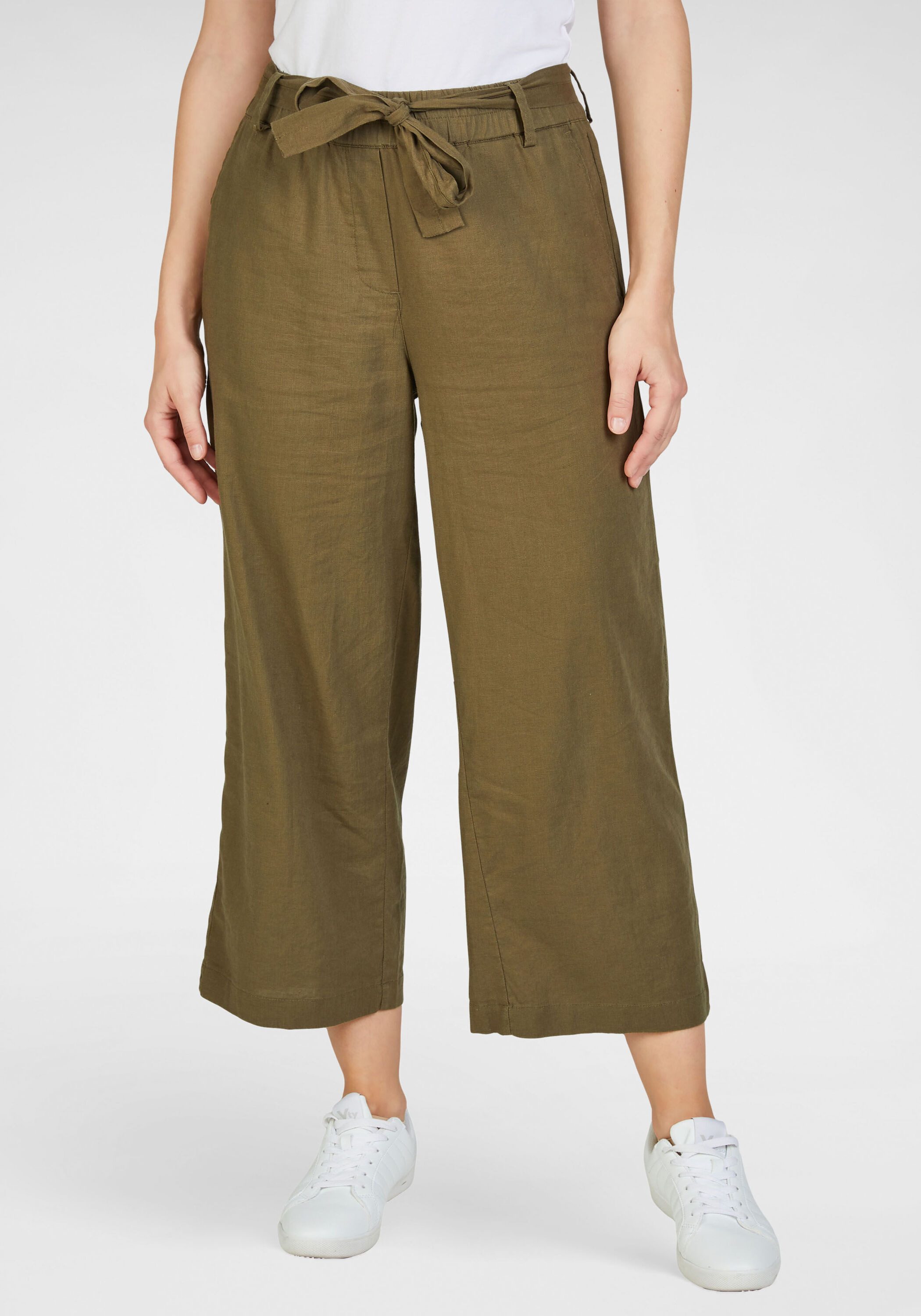 NAVIGAZIONE Stoffhose Leinen-Viskose-Mix