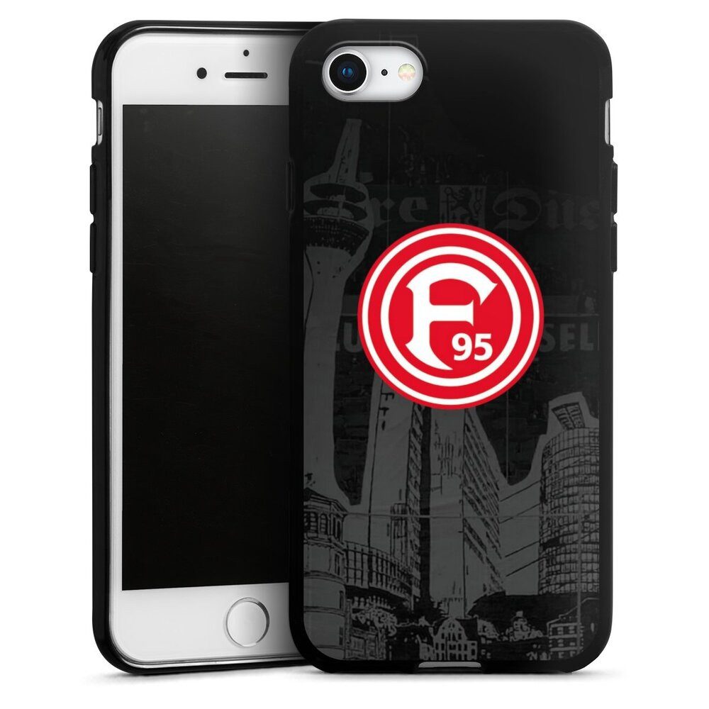 DeinDesign Handyhülle Fortuna Düsseldorf Offizielles Lizenzprodukt Logo Fortuna Logo City, Apple iPhone 7 Silikon Hülle Bumper Case Handy Schutzhülle