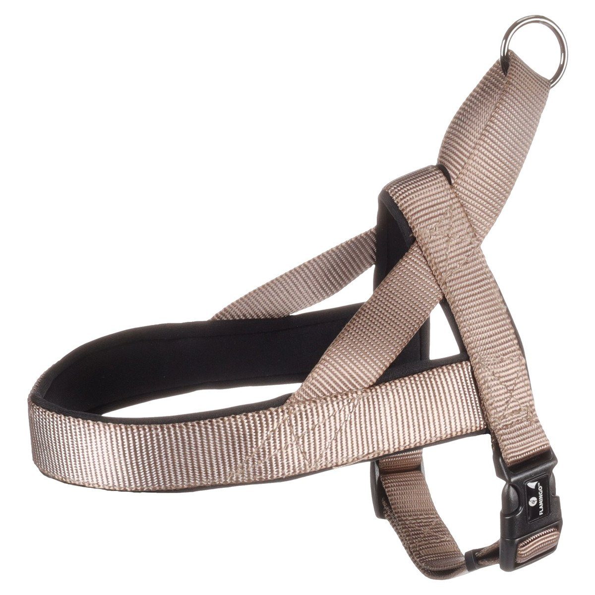 Flamingo Norweger-Geschirr Elly LACHSROSA, Größe L (62–75 Cm), 25 Mm Breite, Nylon