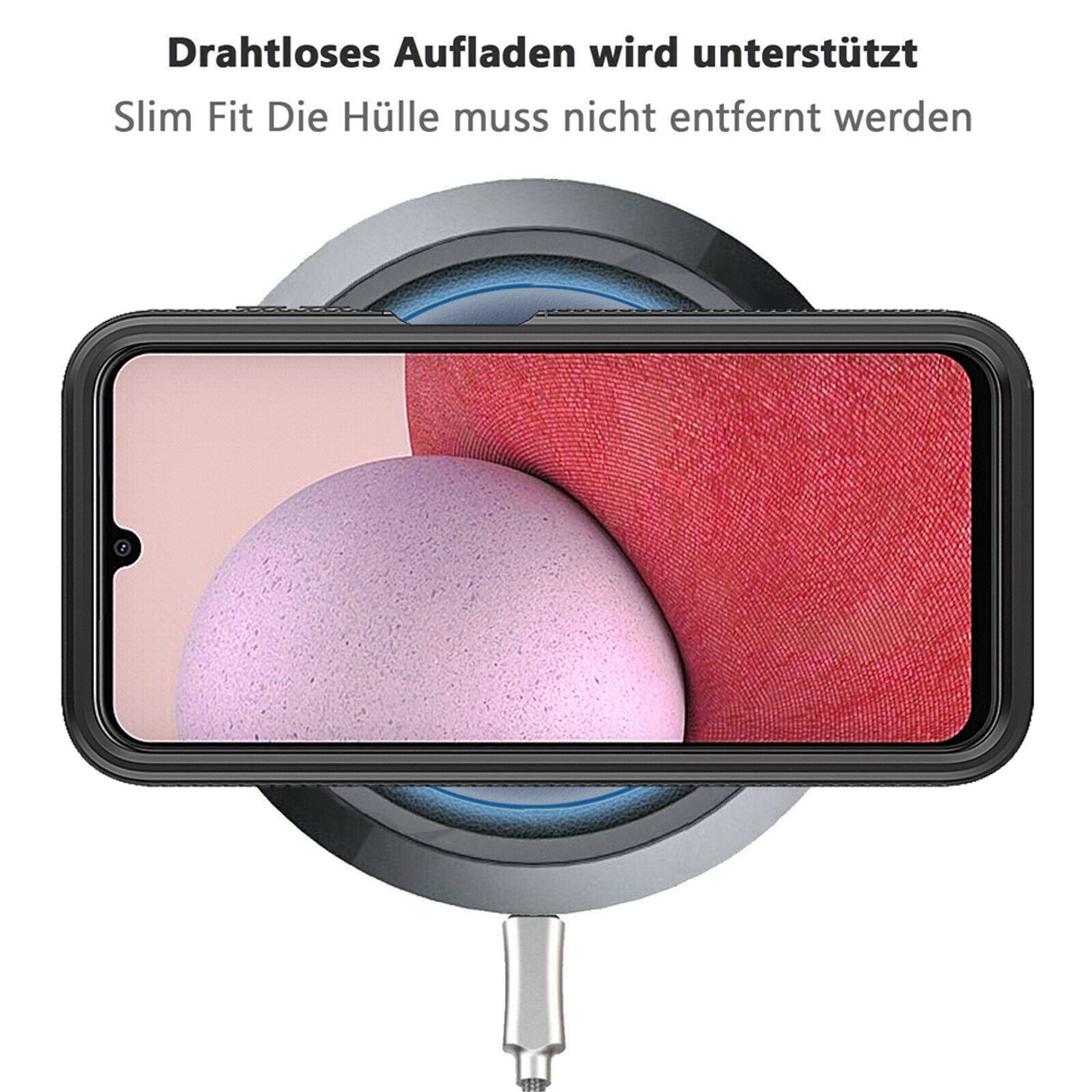 betterfon Handyhülle für Samsung Galaxy A14 TPU Case mit 360° Rundumschutz Displayschutz, 360 Grad Hülle mit Displayschutz und Fingerprint – Bild 4 von 5