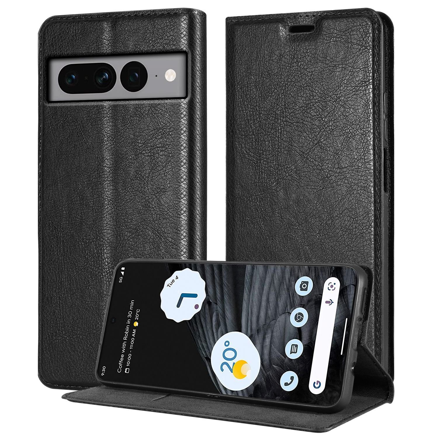 Cadorabo Handyhülle für Google PIXEL 7 PRO Hülle Google PIXEL 7 PRO, Hülle Schutzhülle mit Standfunktion, Magnetverschluss und Kartenfach