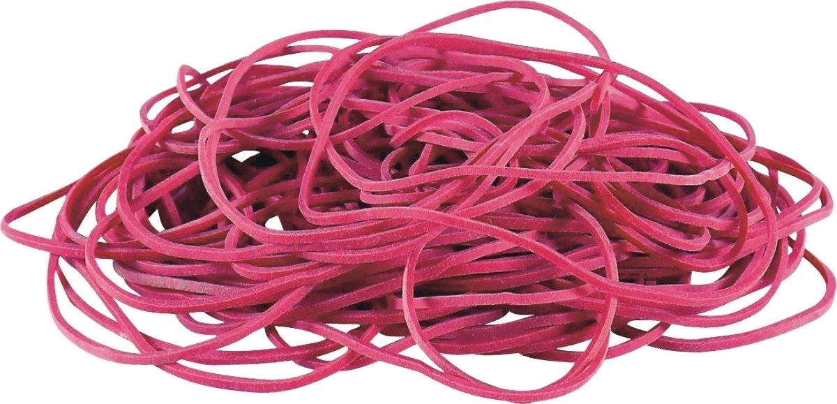 ALCO Gummibänder Gummiringe 40mm 1000g im Karton rot