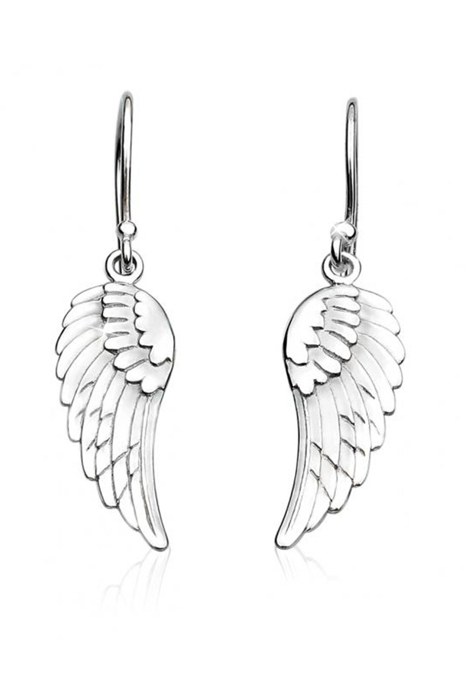 Nenalina Paar Ohrhänger Ohrhänger Flügel Glücksbringer Engel 925 Silber