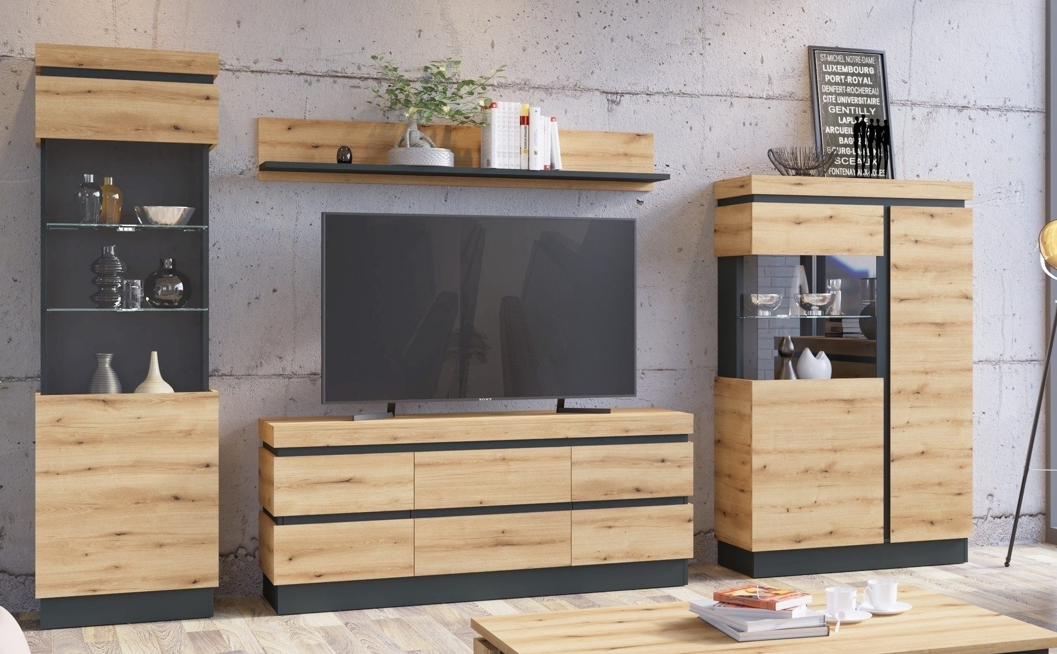 Meble Wójcik Wohnwand (4-teilig) in Coast günstig online kaufen