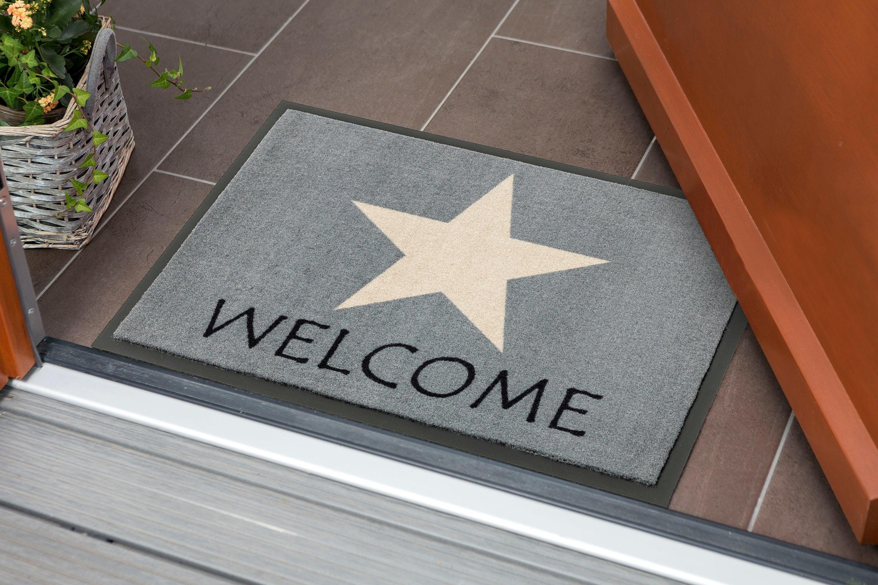ASTRA Fußmatte "Homelike 054, Welcome" rechteckig 7 mm Höhe Schmutzfangmatt günstig online kaufen