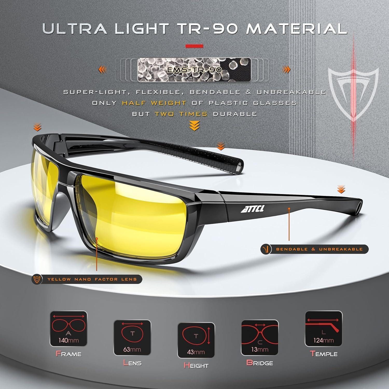 LuxusKollektion Sonnenbrille Herren Nachtfahrbrille Blendschutz UV-Schutz H günstig online kaufen