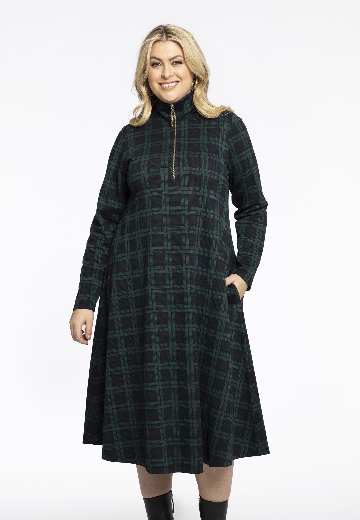 YOEK A-Linien-Kleid Damen Kleid Große Größen günstig online kaufen