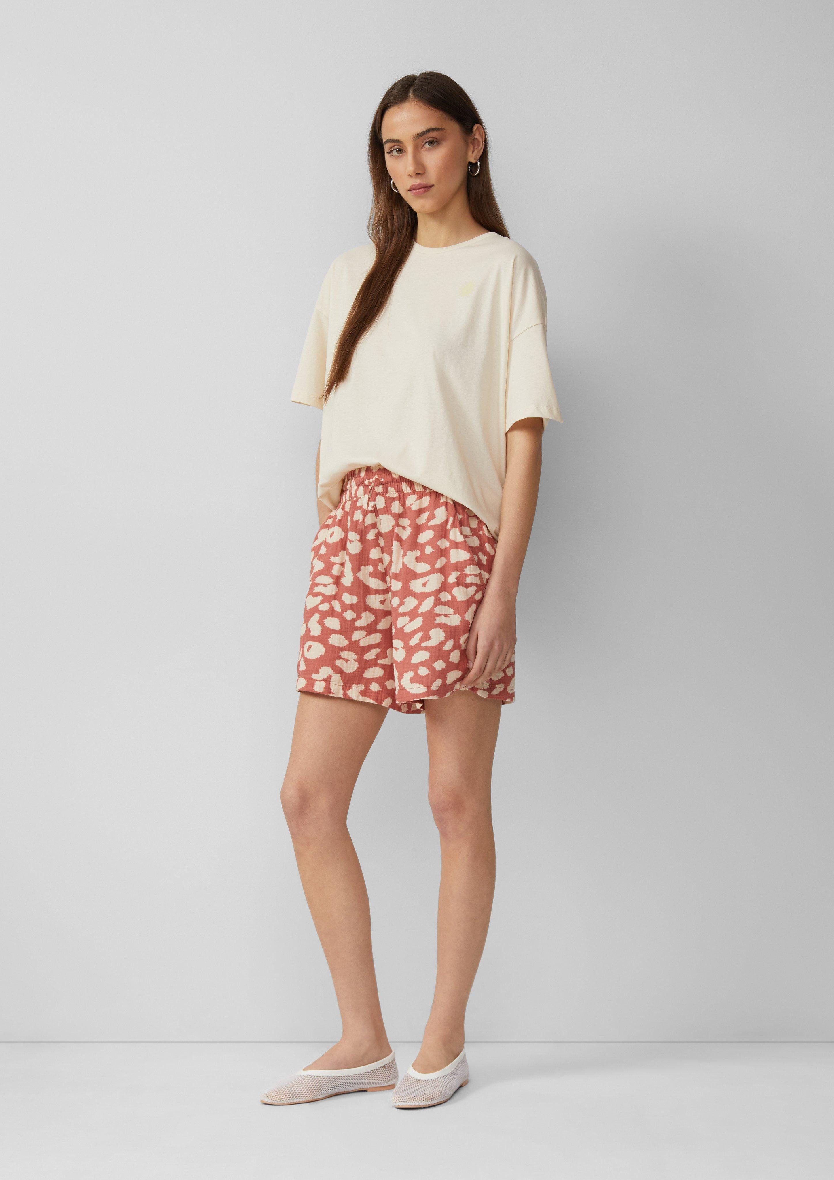 QS Shorts Shorts aus Musselin günstig online kaufen