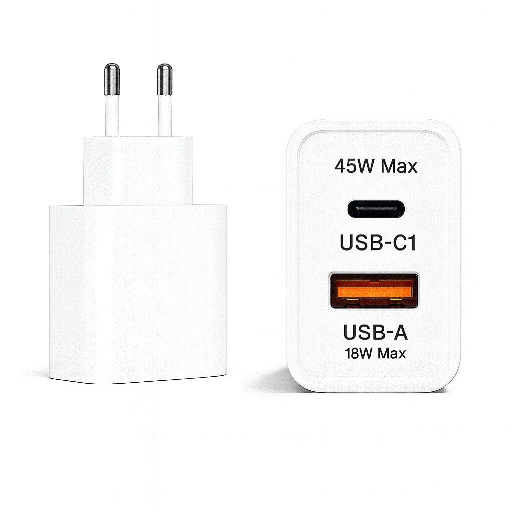 Alpha Electronics 45W USB C Schnell Ladegerät für Samsung Galaxy S25–S10, Tab S9, Buds USB-Ladegerät (3000 mA, Spar-Set, 1-tlg., Huawei Mate 60, Xiaomi 14 Serie, Universalkompatibel, Power Delivery & Quick Charge,Dual-Port Ladegerät)