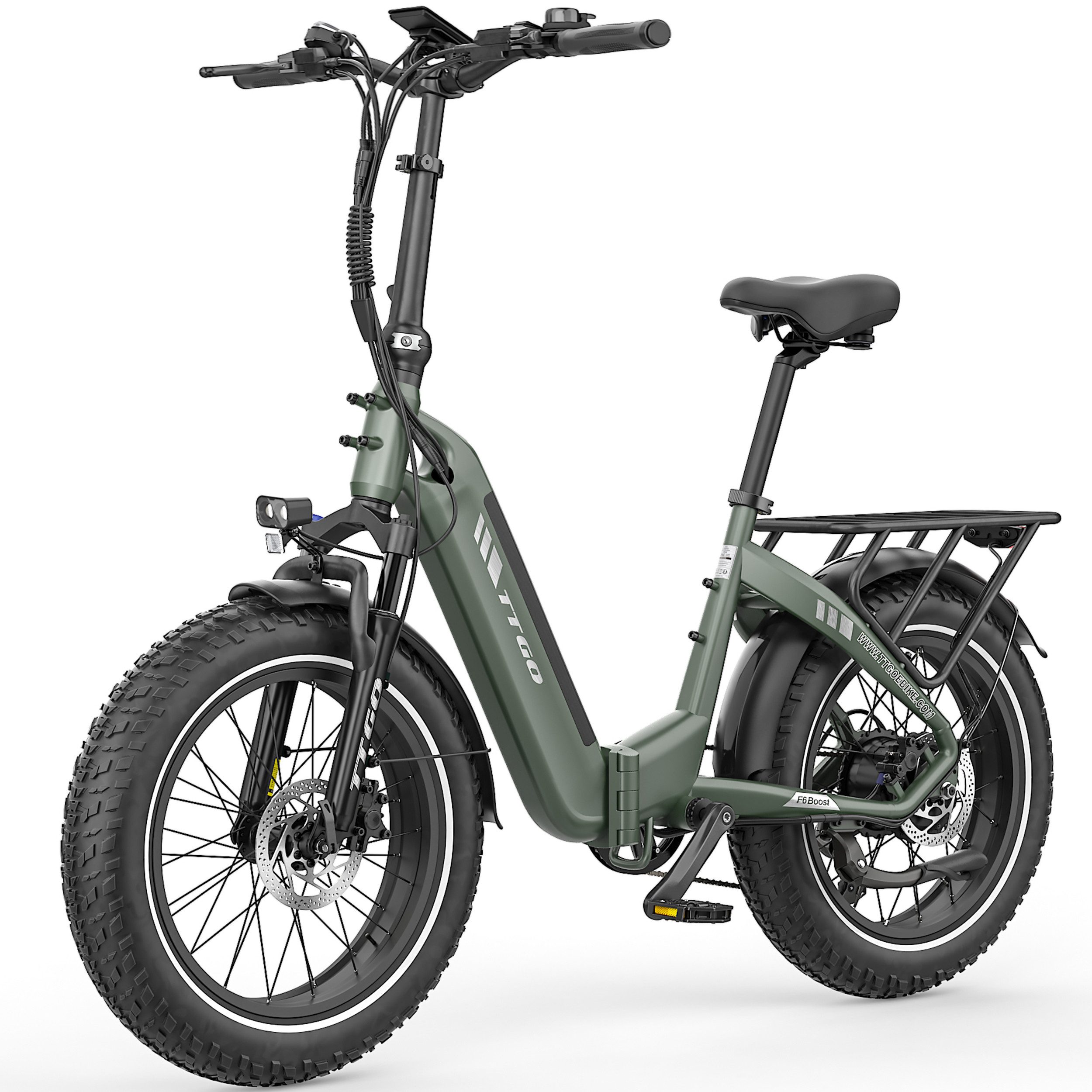 TTGO E-Bike Faltrad 20 Zoll, 70Nm, Drehmomentsensor, 120km/140km, Lockout-Federgabel, 7 Gang SHIMANO, Kettenschaltung, Heckmotor, 864 Wh, (LCD-Farbdisplay, hydraulische Scheibenbremse, bis zu 150kg), Klapprad, 4 Zoll Breitreifen, Elektrofahrrad für Damen und Herren