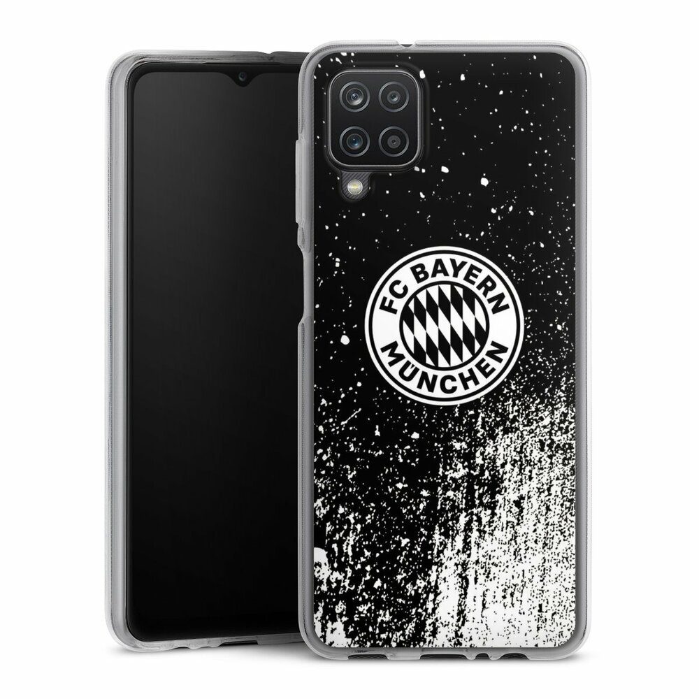 Handyhülle FC Bayern München Offizielles Lizenzprodukt FCB Splatter Schwarz - FCB