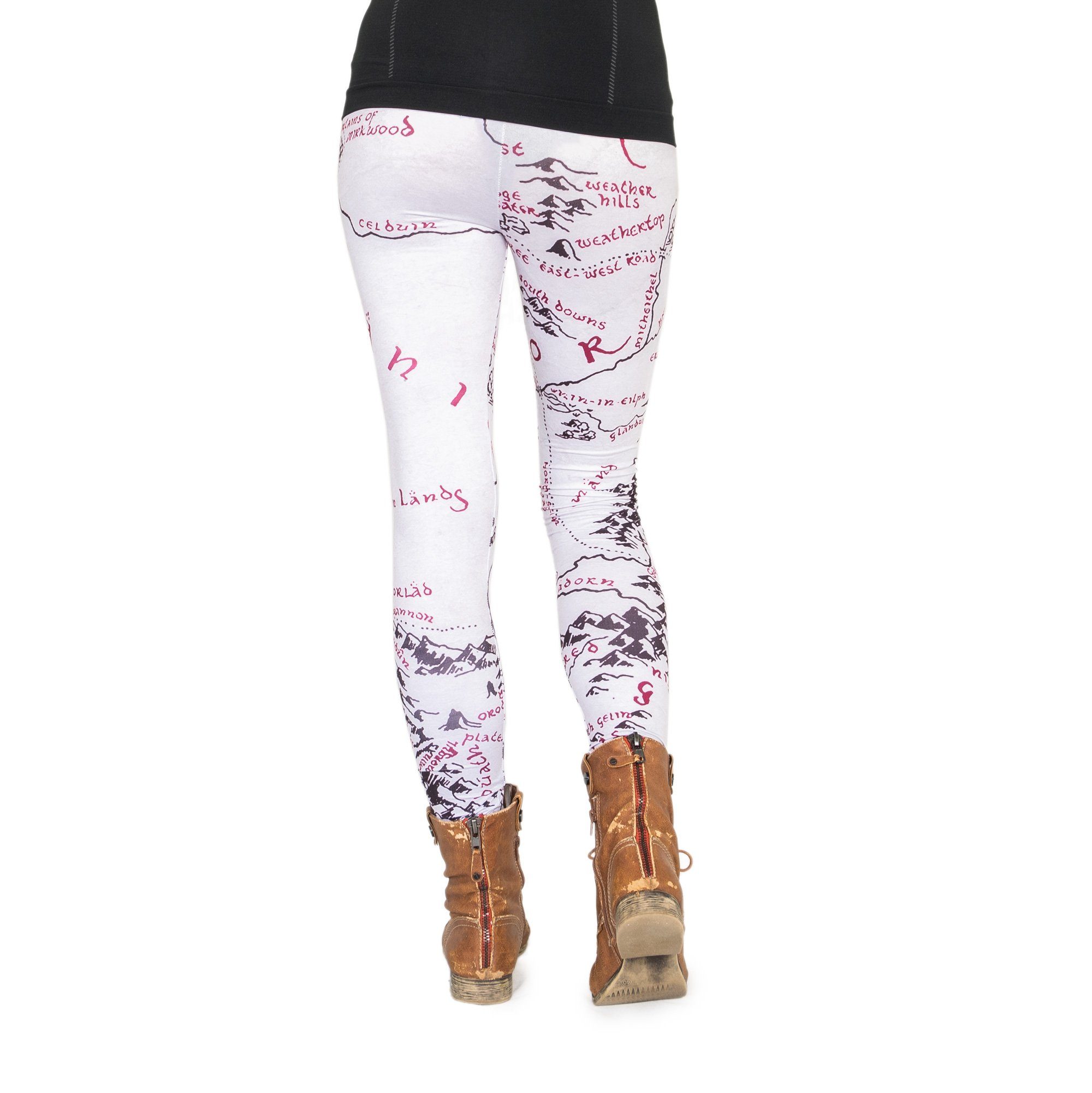 cosey Leggings Bunte Leggings mit auffälligem Motivdruck, 2 Größen (XS–S & günstig online kaufen