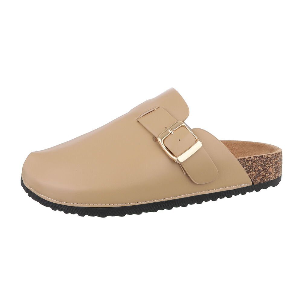 Ital-Design Damen Mules Freizeit Pantolette (85275969) Flach Pantoletten in günstig online kaufen