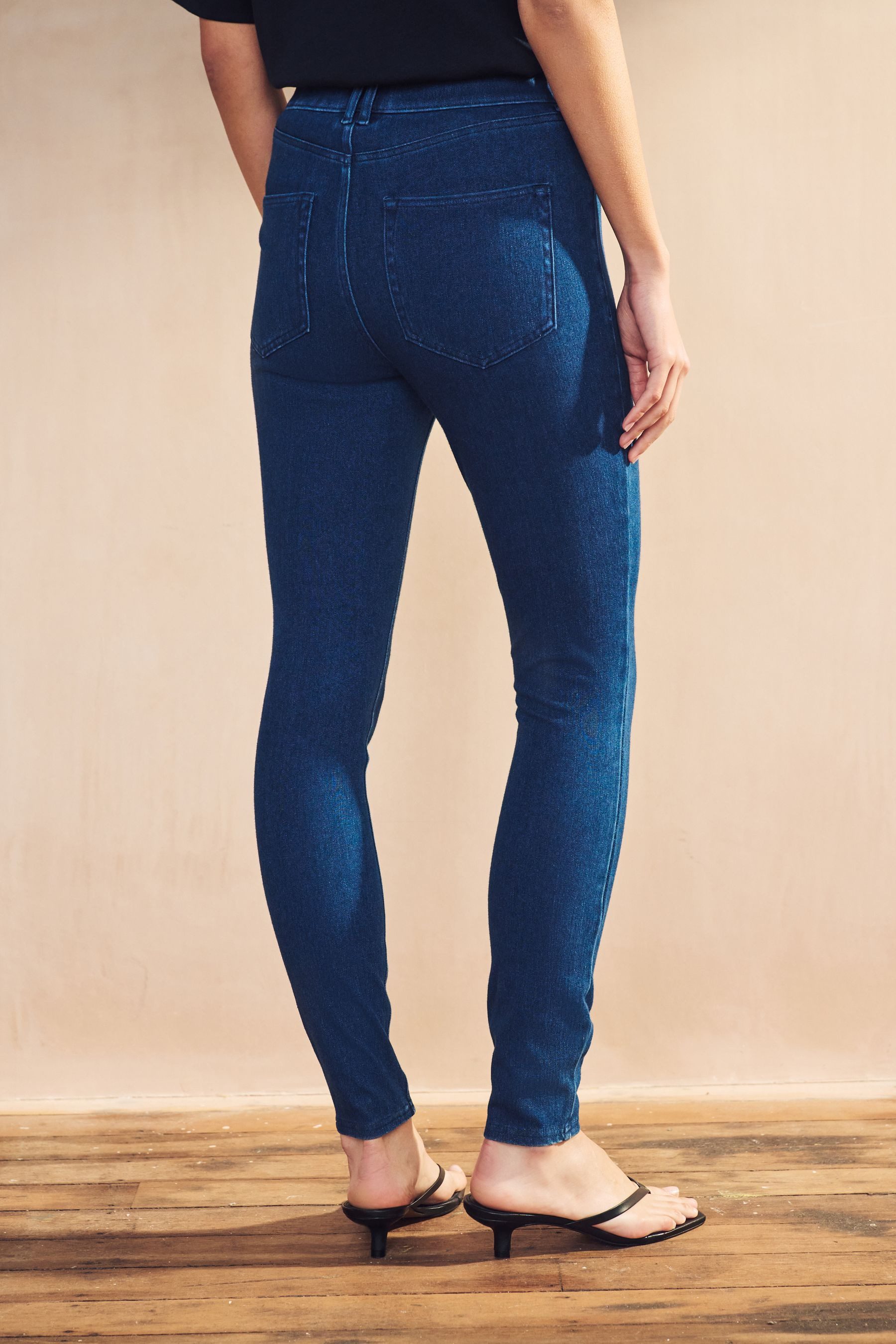 Next Jeansleggings Denim-Leggings aus Jersey mit Reißverschluss (1-tlg) günstig online kaufen