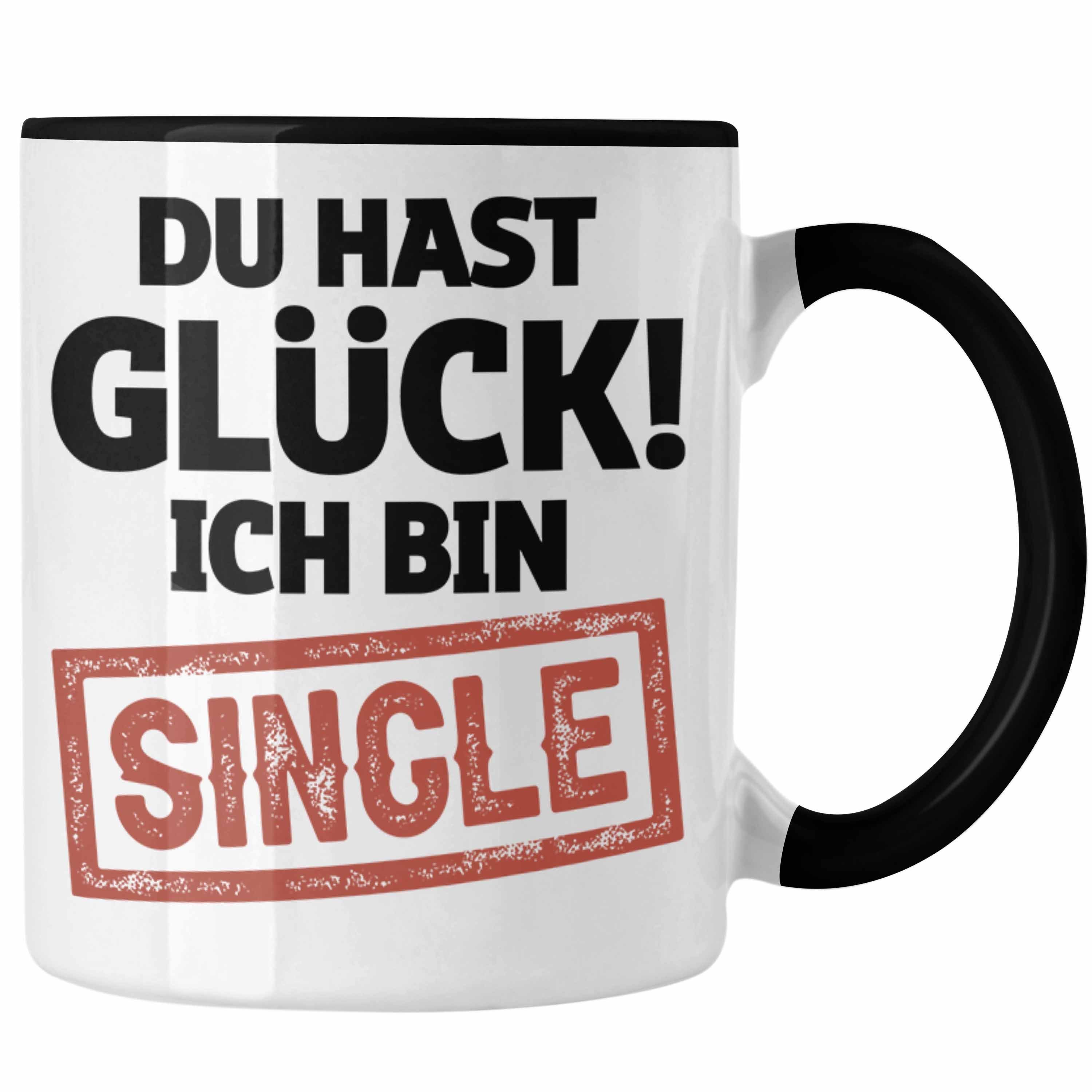 Trendation Tasse Single Solo Tasse Geschenk Kollege Geschenkidee Kaffee-Becher Schwarz