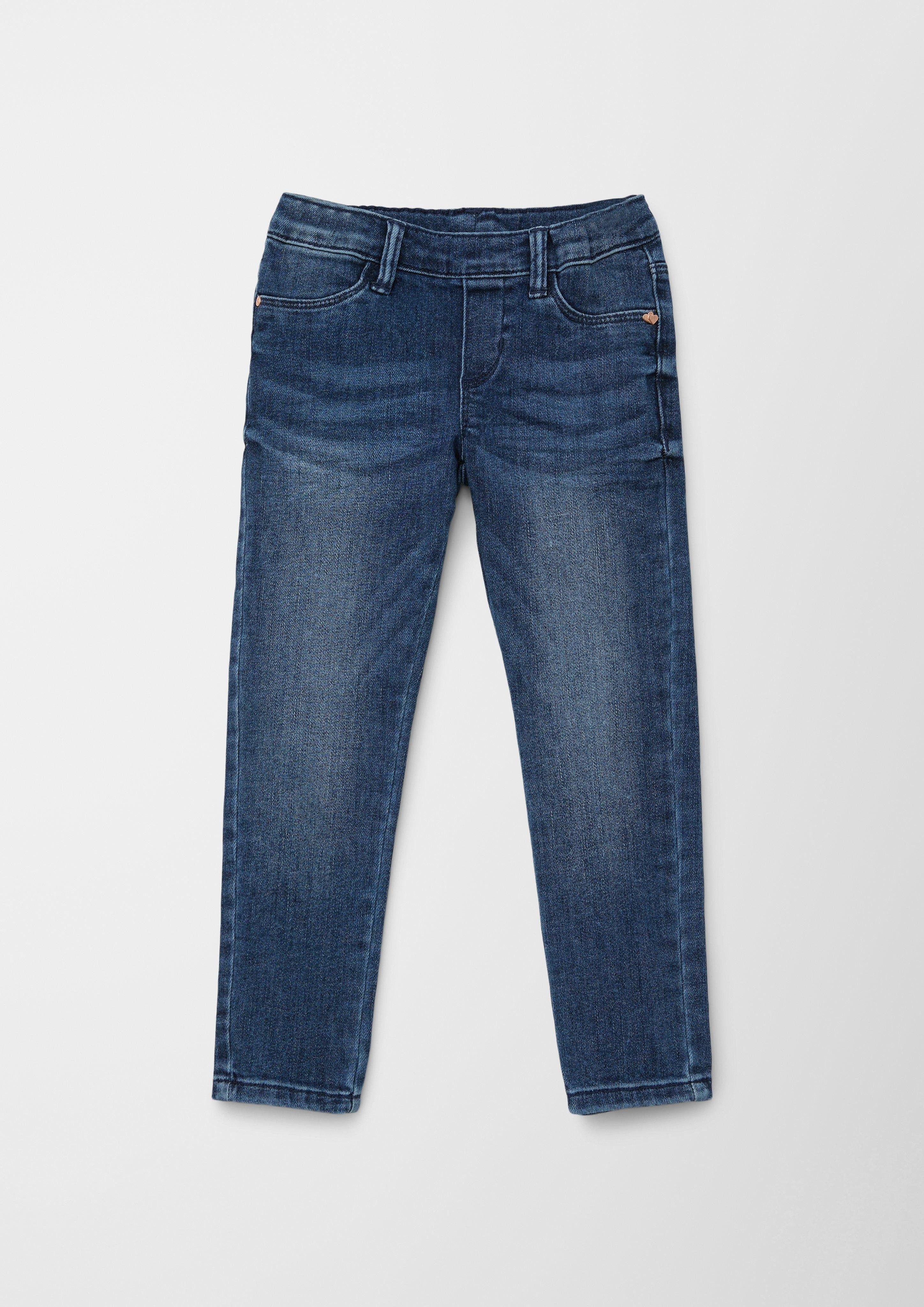 s.Oliver Stoffhose Jeans Fit Waschung / / / Mid Elastikbund Slim Leg Slim Treggings / Rise