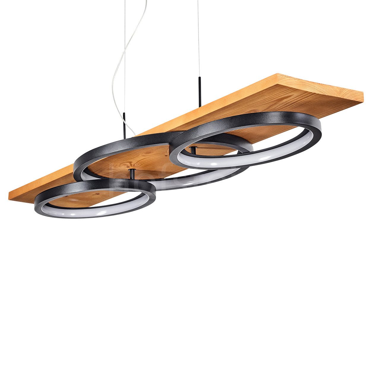 hofstein Pendelleuchte »Palermo« Hängelampe aus Metall/Holz/Kunststoff in N günstig online kaufen