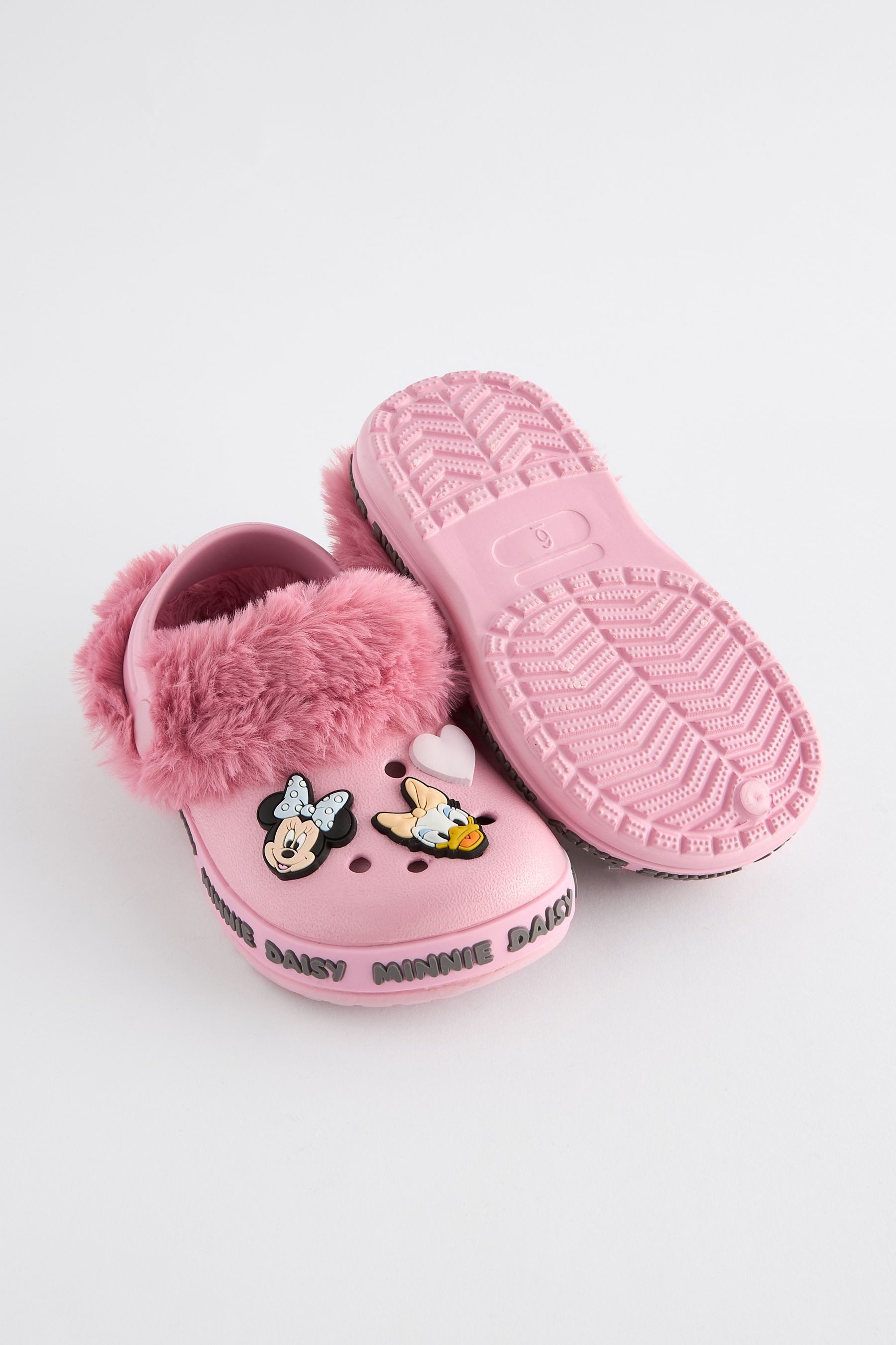 Next Clog-Hausschuhe mit Kunstfellfutter, Minnie Mouse Hausschuh (1-tlg)