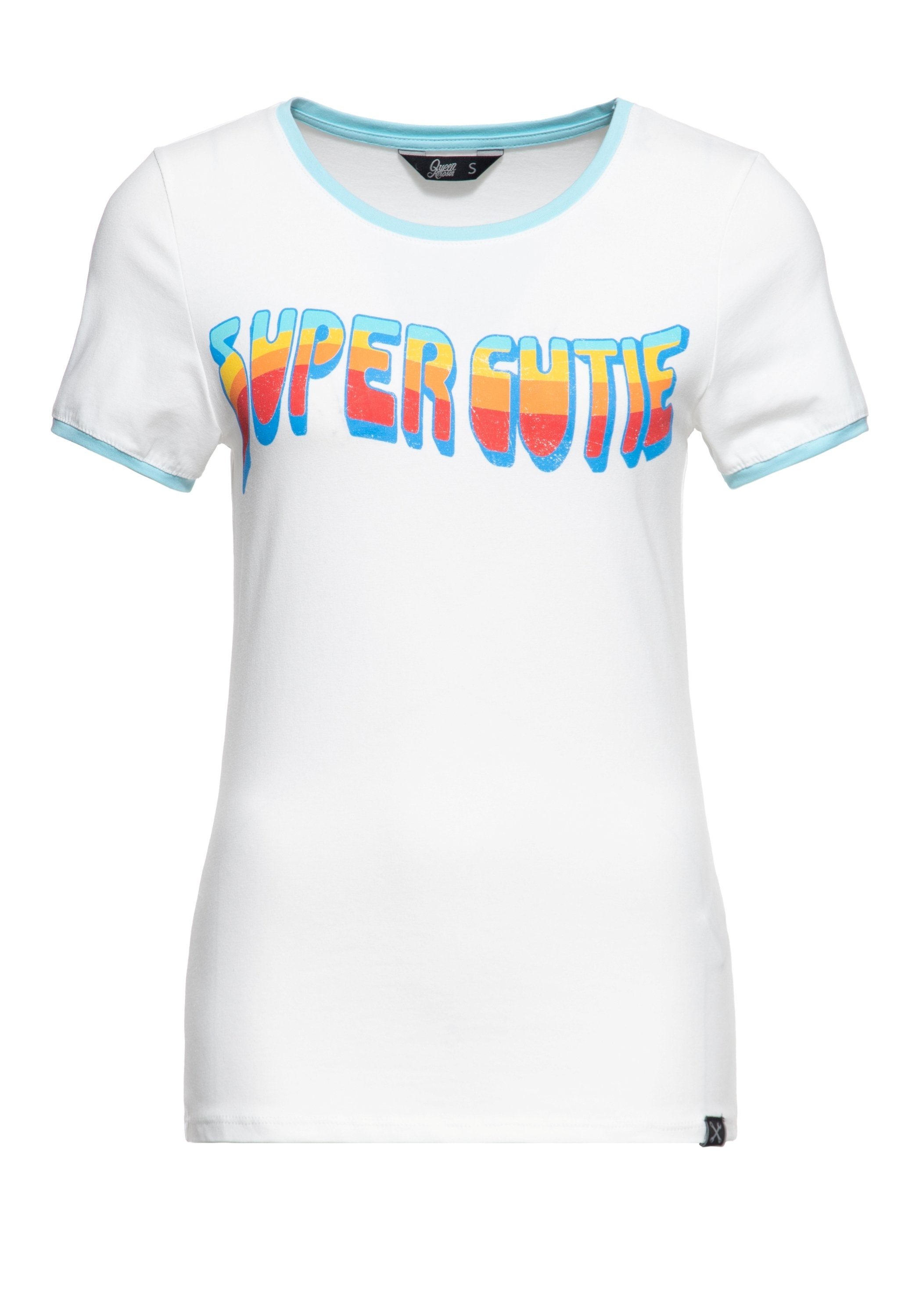 QueenKerosin Kurzarmshirt Super Cutie mit Retro günstig online kaufen