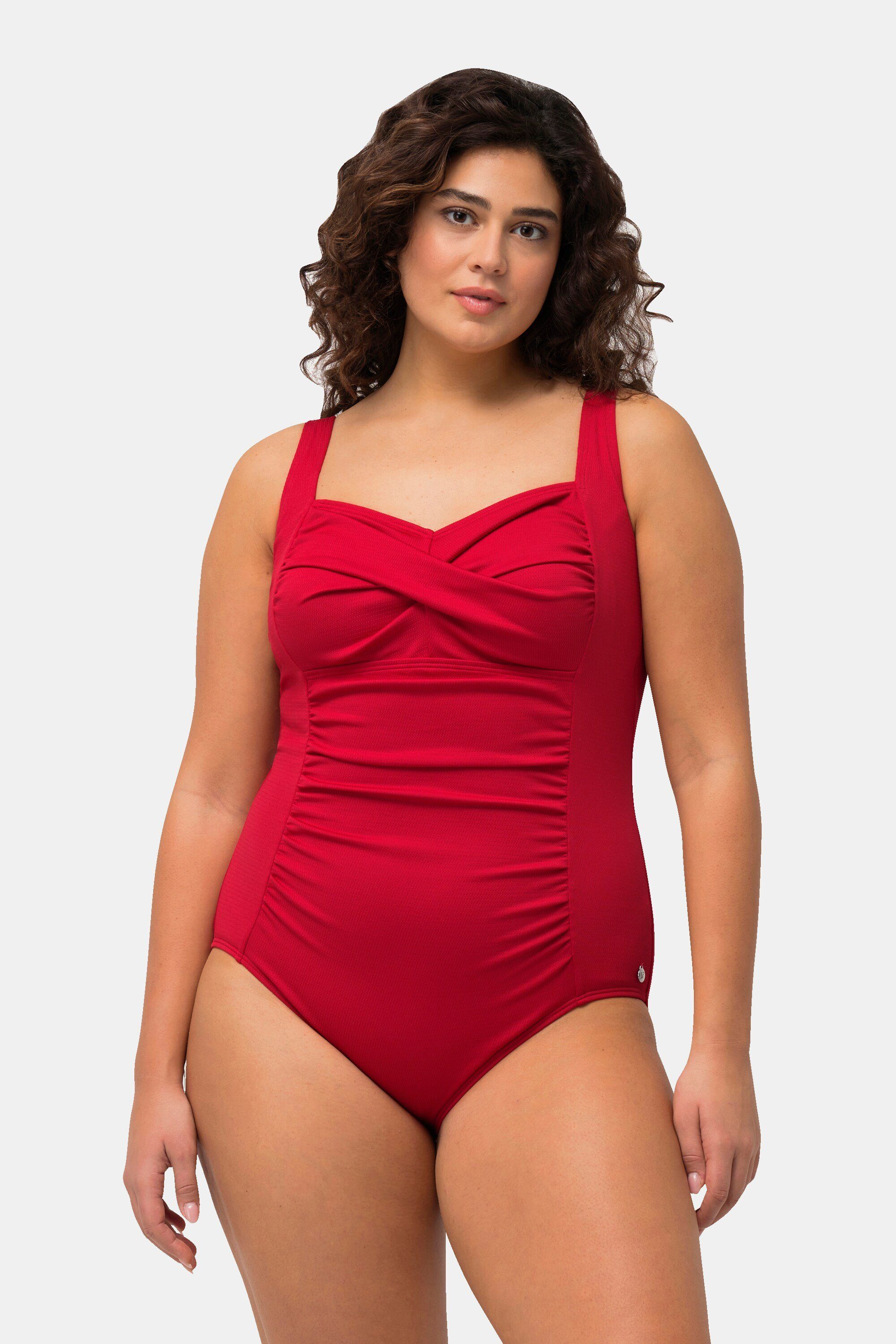Ulla Popken Badeanzug Badeanzug Drapierung feine günstig online kaufen