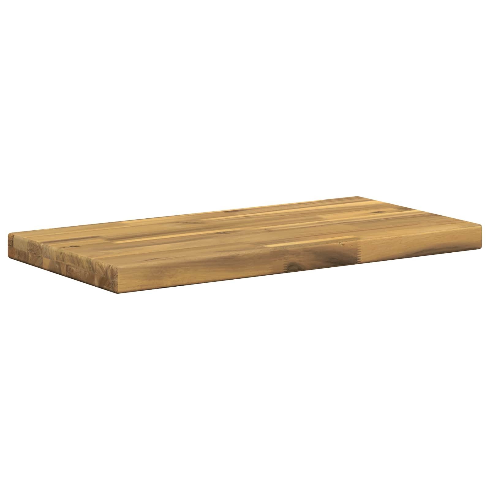 vidaXL Tischplatte Rechteckige Tischplatte 90 x 50 x 3,5 cm Rechtwinklig Weiß (1 St)