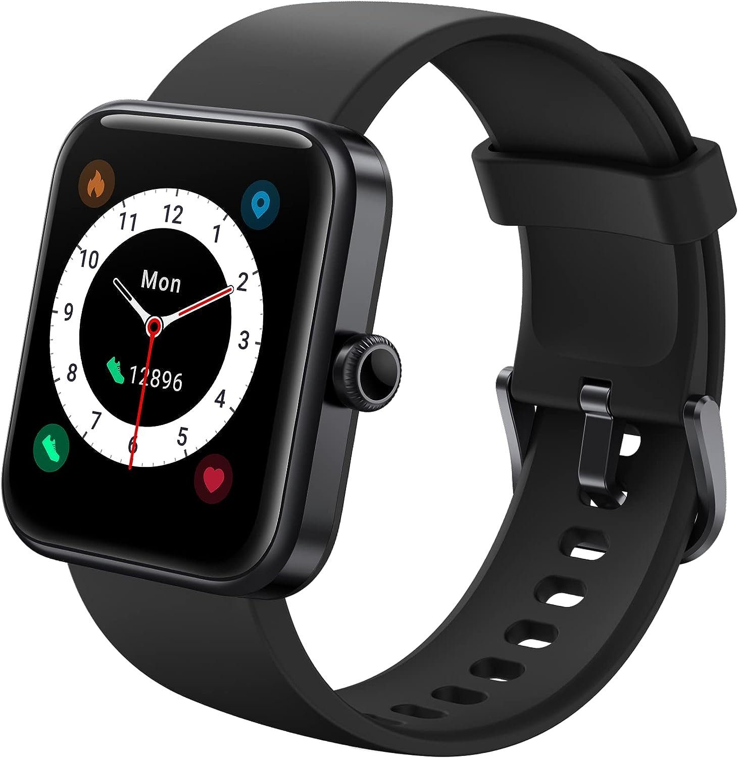 UMIDIGI Smartwatch (1,5 Zoll, Android iOS), Damen uhren herzfrequenz spo2 schlafmonitor 5atm wasserdichte sportuhr