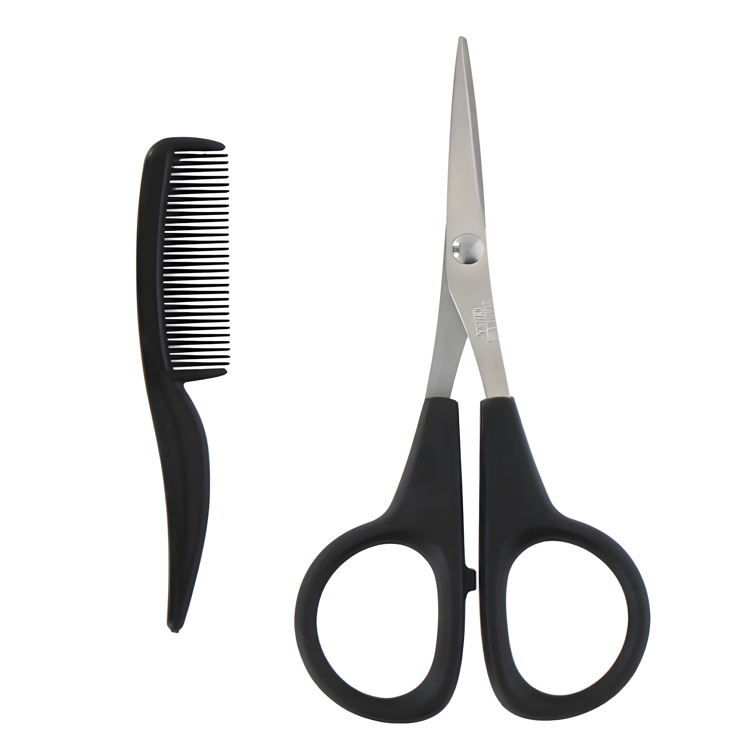 Touch of Beauty Bartschere BARTSCHERE mit BARTKAMM SET klein Haarschere Schnurrbartschere 89, Bartpflege Bart Schnurrbart Schere Kamm Haar