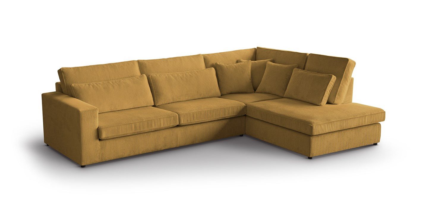 Beautysofa Ecksofa mit dekorativen Kissen PARMA, günstig online kaufen