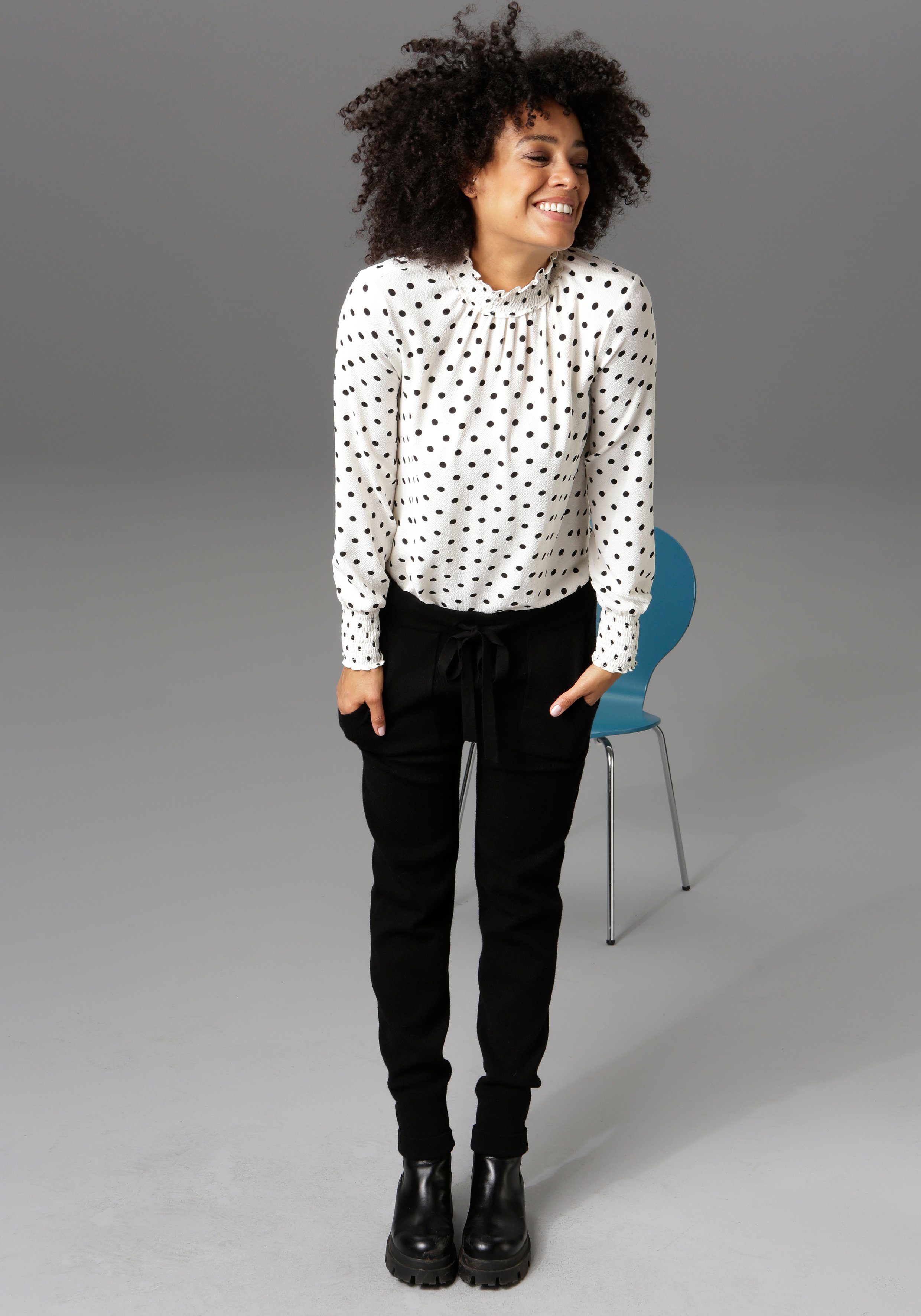 Aniston CASUAL Schlupfbluse Punkt für Punkt ein Hit