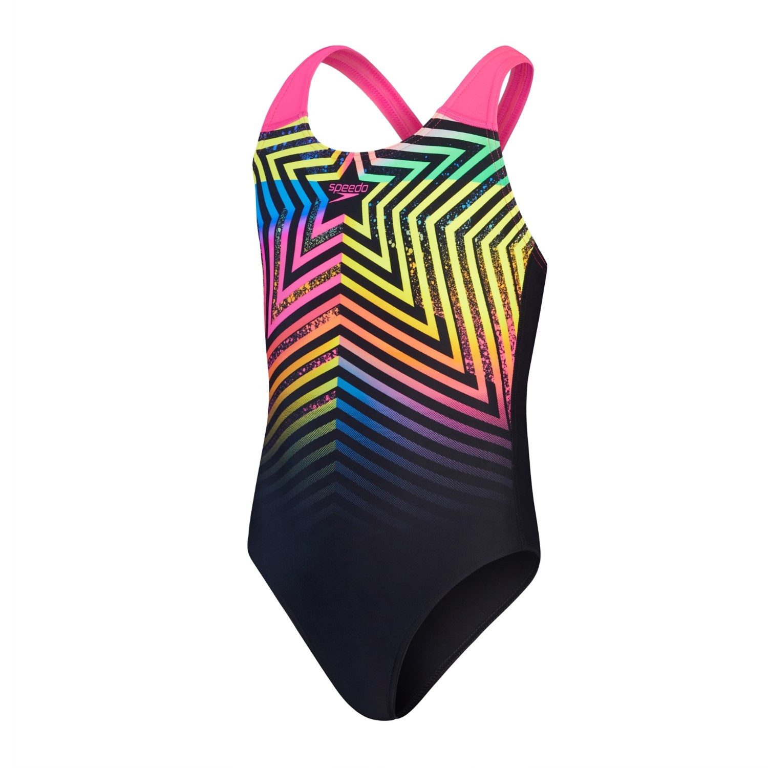 Speedo Mädchen Badeanzug Digi Placement - Chlorbeständig Für Schwimmtraining
