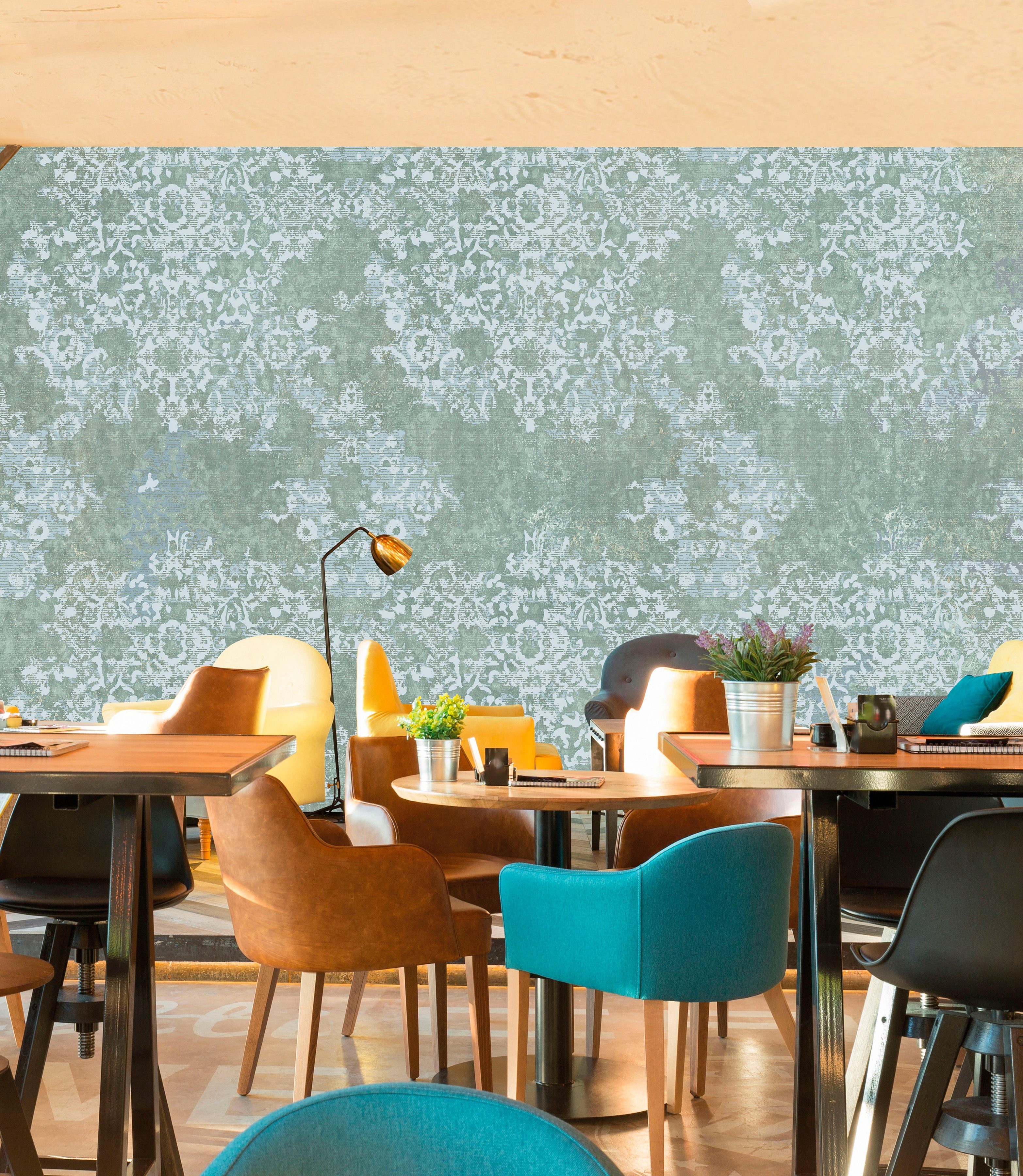 Architects Paper Fototapete Atelier 47 Ornamental 1, glatt, Barock, (4 St), Vlies, Wand, Schräge, Decke