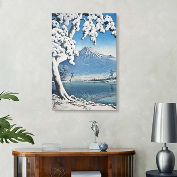 Posterlounge Acrylglasbild Kawase Hasui, Fuji nach dem Schnee in der Tagonoura Bay, Wohnzimmer Malerei