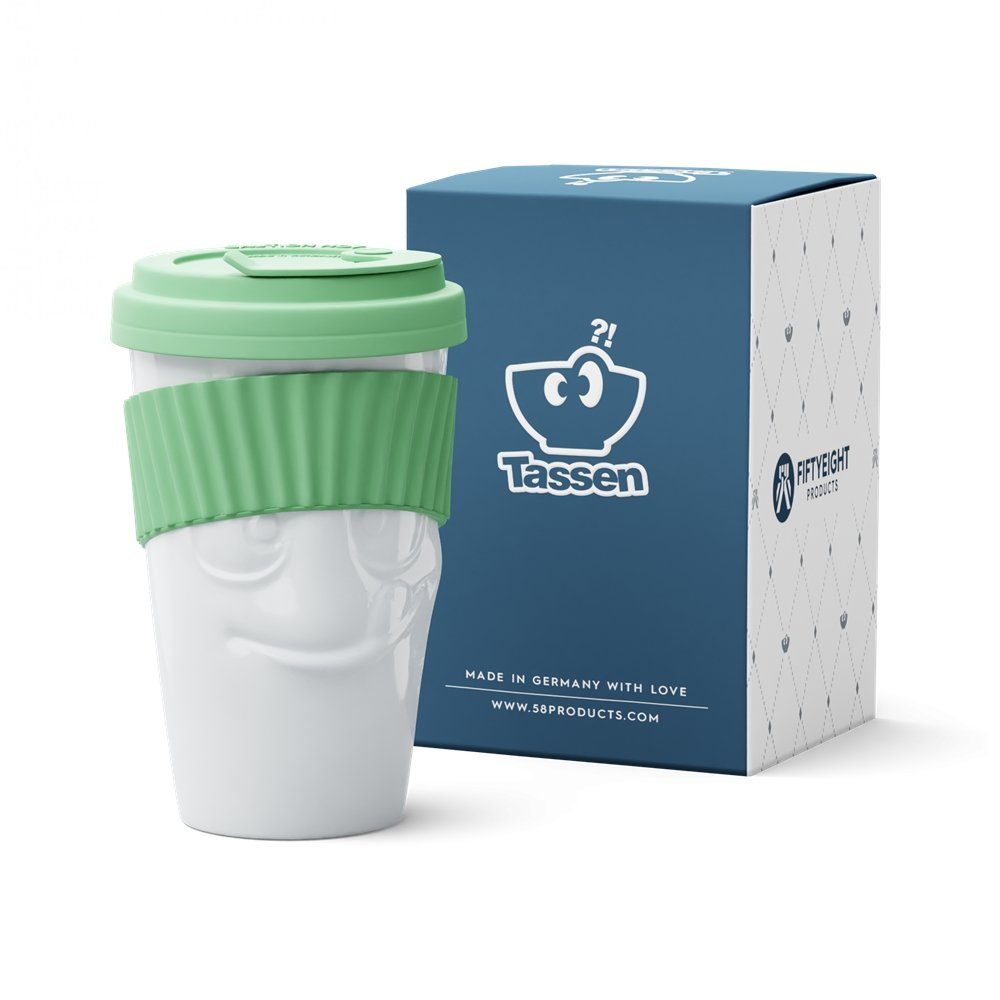 FIFTYEIGHT PRODUCTS Coffee-to-go-Becher To Go Becher Lecker Mint, 100% Made in Germany