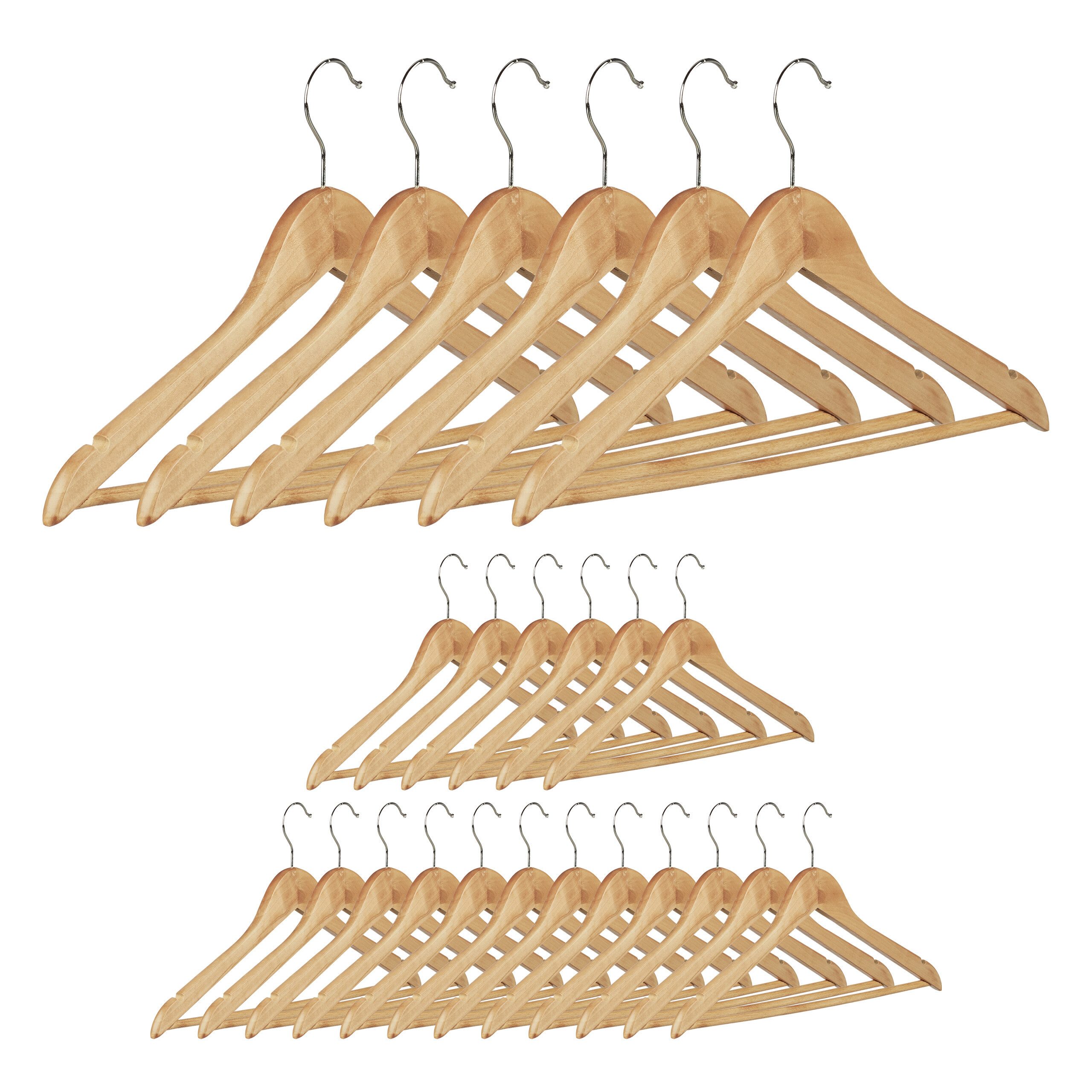 relaxdays Kleiderbügel Set, (24er Set, 24-tlg), 24er Pack